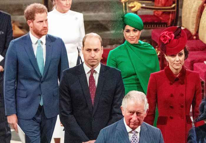 Prince Harry Prince William Meghan Markle and Duchess Kate at 2020 Commonwealth ServicePrincess Diana Would Have Made William and Harry Fix Their Issues