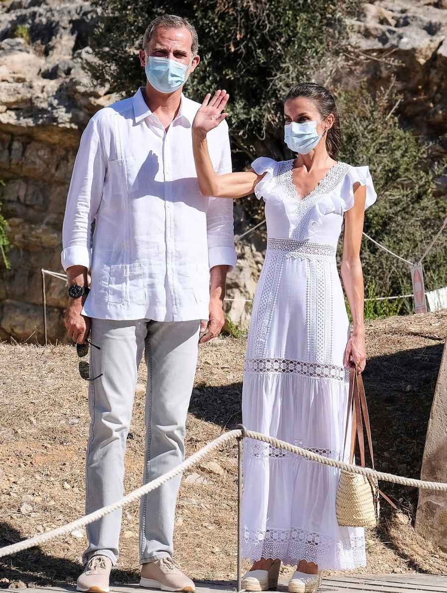 Queen Letizia Wears Another Airy White Number