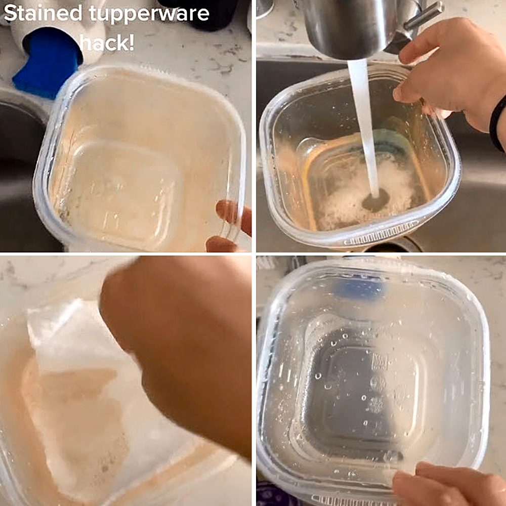 The Clean Tupperware Hack TikTok Food Hacks That Will Make Your Life So Much Easier