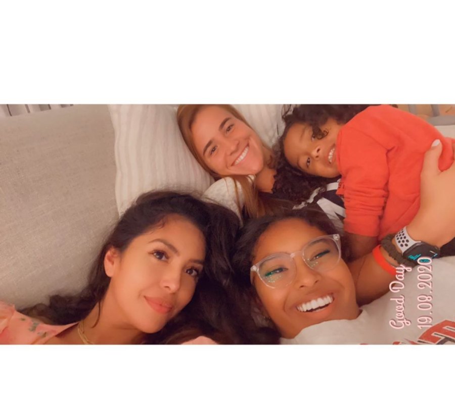 Vanessa Bryant and family movie night