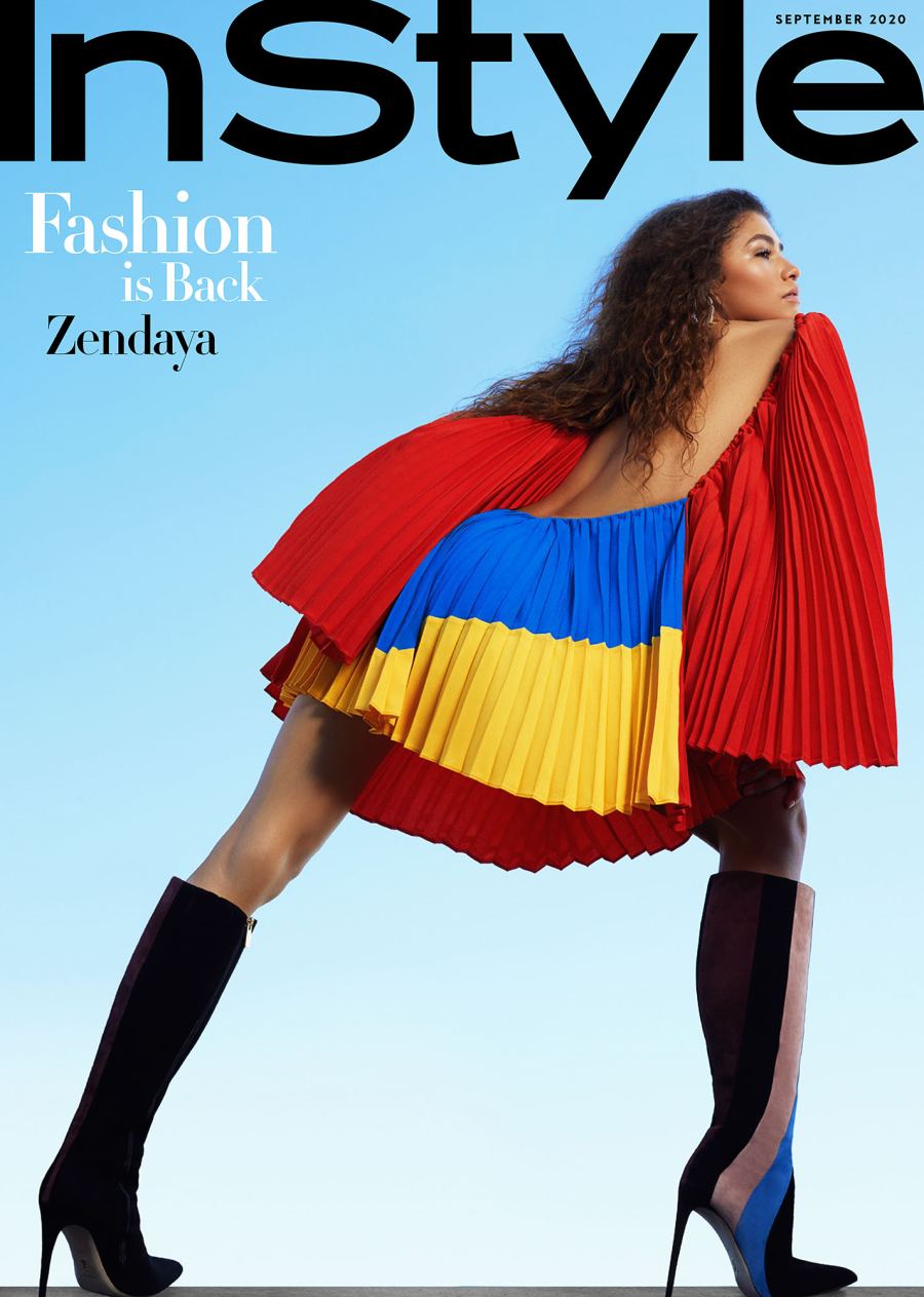 Zendaya Wears All Black Designers for InStyle September 2020 Cover