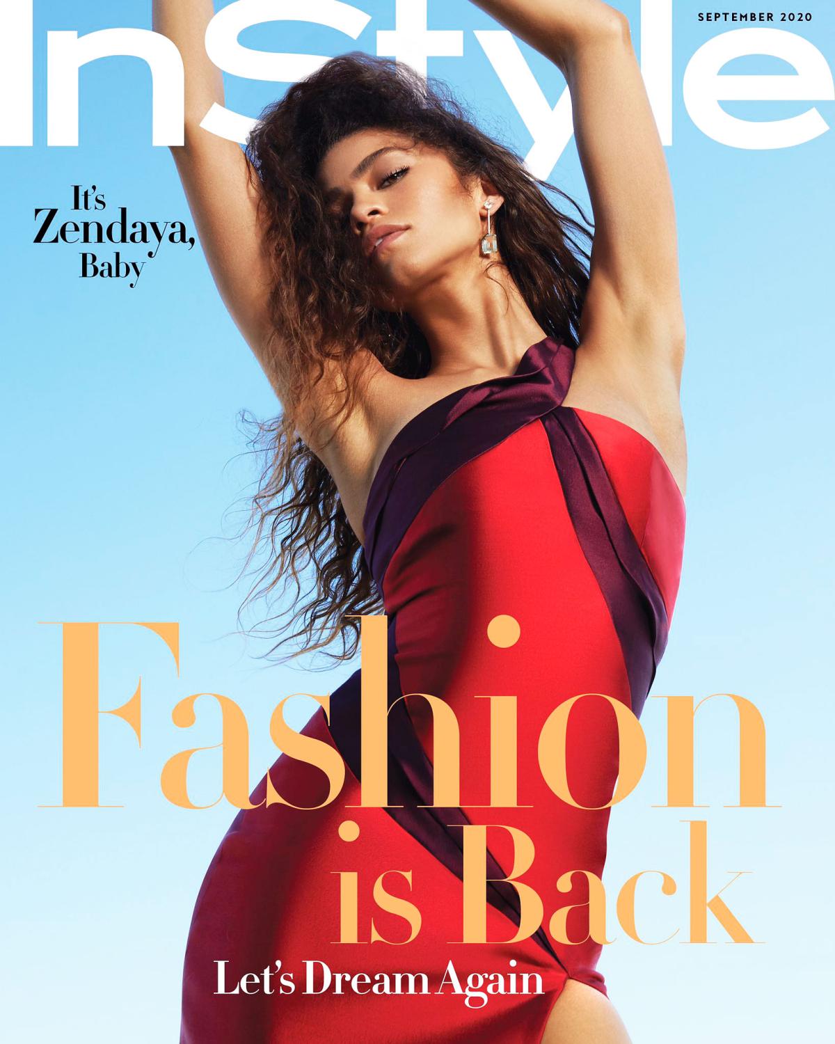 Zendaya Wears All Black Designers for InStyle's September 2020 Cover ...