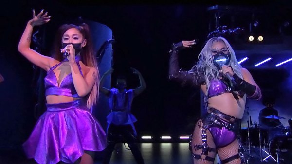 Lady Gaga Ariana Grande VMAs 2020 Performance Rain on Me