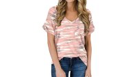 PrinStory Short Sleeve V-Neck T-Shirt