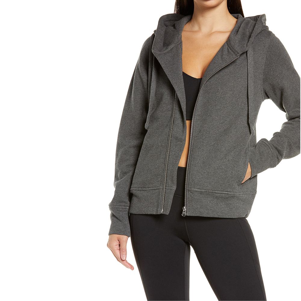 Zella West Coast Asymmetrical Zip Hoodie