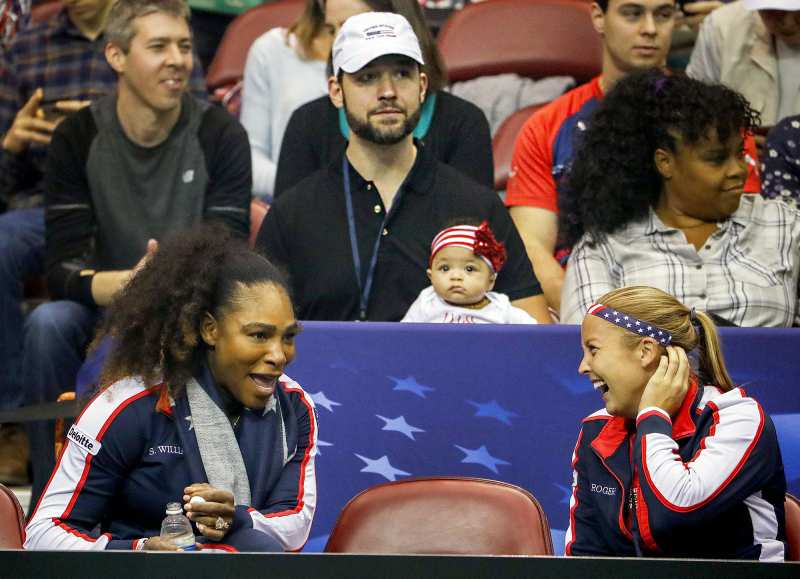 Alexis Ohanian and Daughter Olympia Courtside Serena Williams Cutest Moments With Her and Alexis Ohanian Daughter Olympia