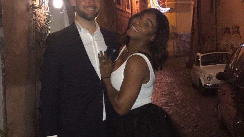 4 December 2016 Serena Williams and Alexis Ohanian