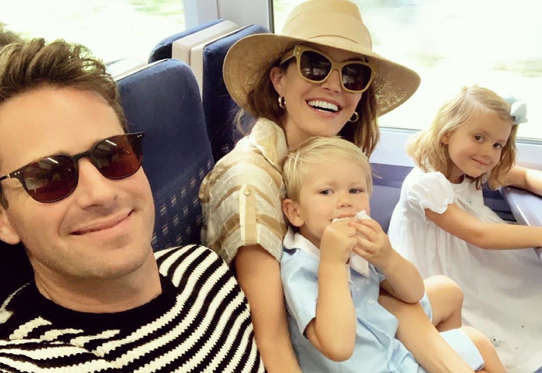 5 July 2019 Armie Hammer and Elizabeth Chambers