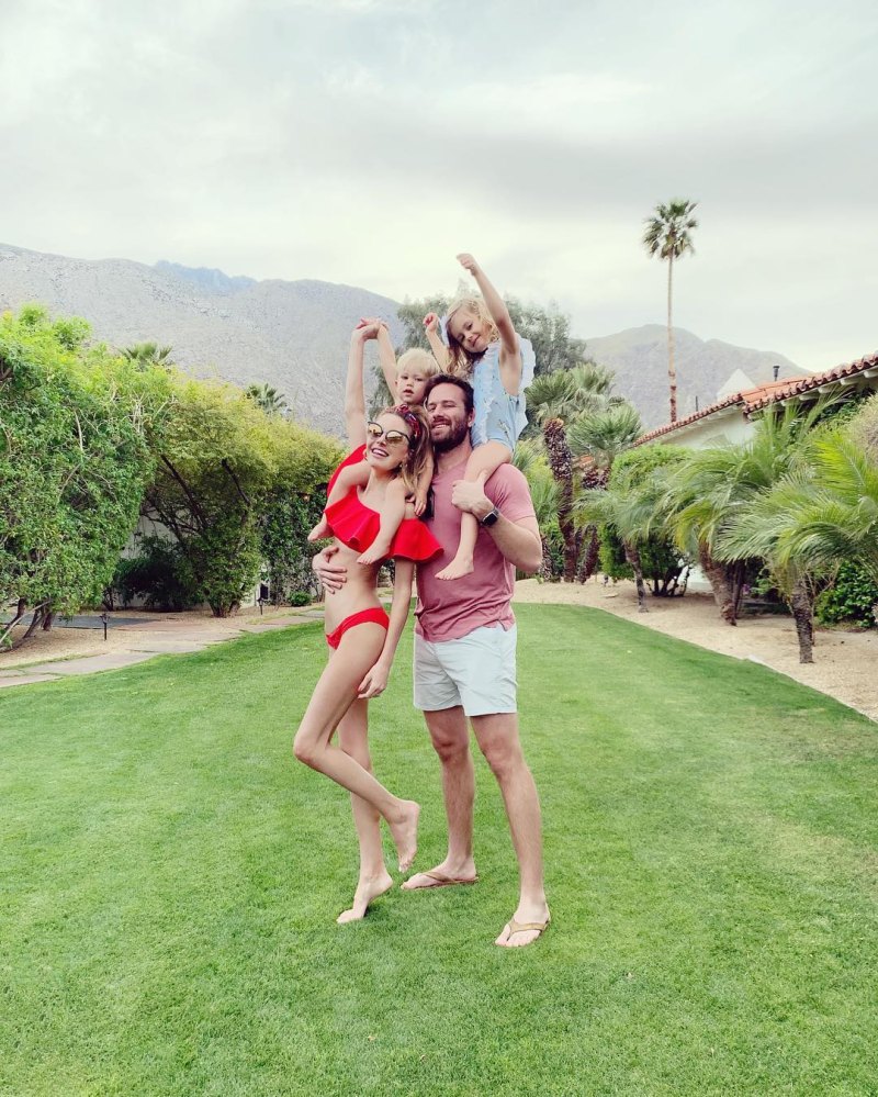 6 April 2019 Armie Hammer and Elizabeth Chambers