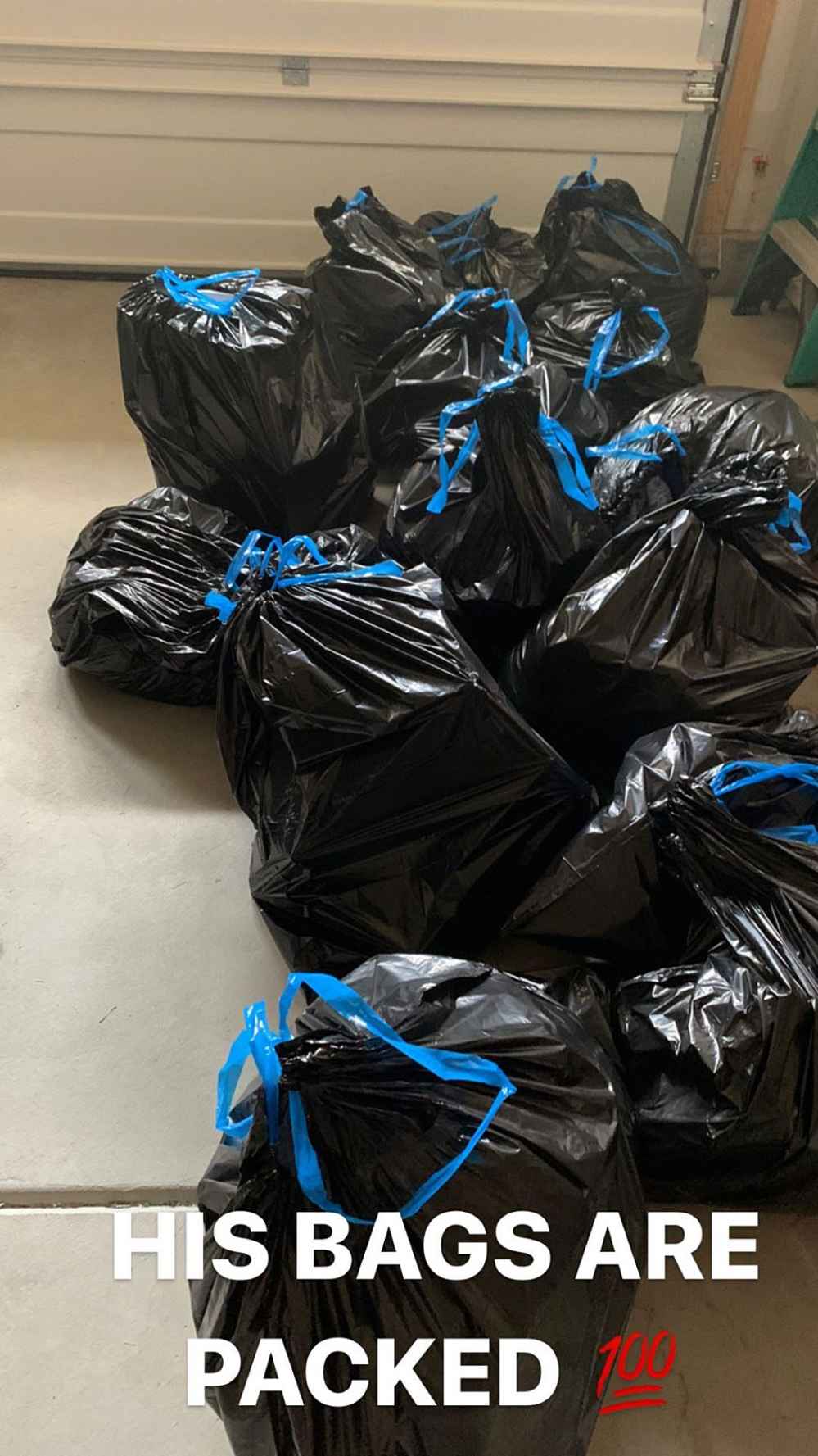 Amanda Garcia Baby Bump Split Ray Reinhardt Bags Packed Trashh Bags Instagram