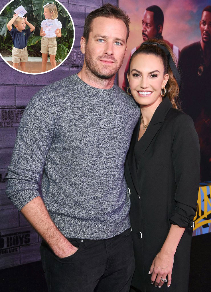 Armie Hammer and Elizabeth Chambers’ Kids Start 1st Day of School