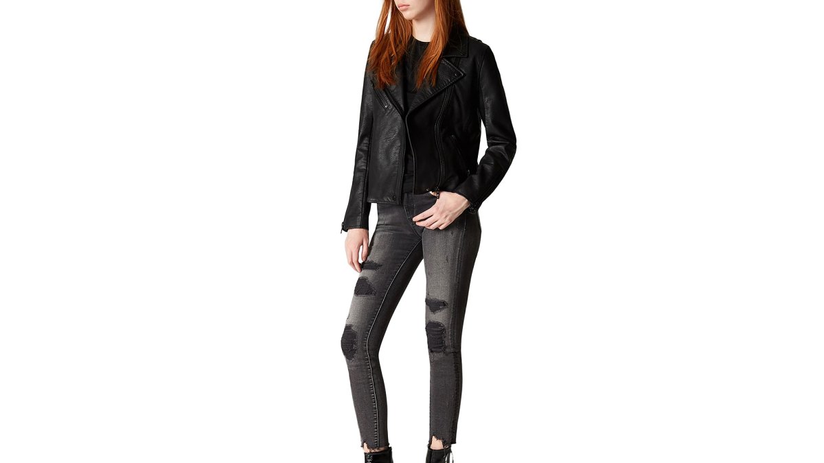 BLANKNYC Faux Leather Moto Jacket