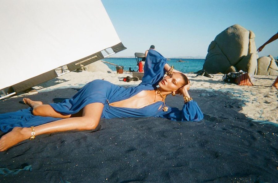 Bella Hadid Shares Sexy BTS Pics From Her Valentino Shoot