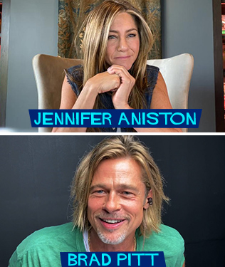 Brad Pitt and Jennifer Aniston Reunite Virtually for Fast Times Fundraiser 1