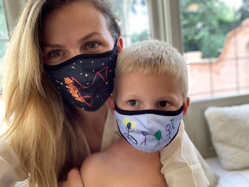 Brooklyn Decker’s Son and More Children Wearing Face Masks Amid Pandemic