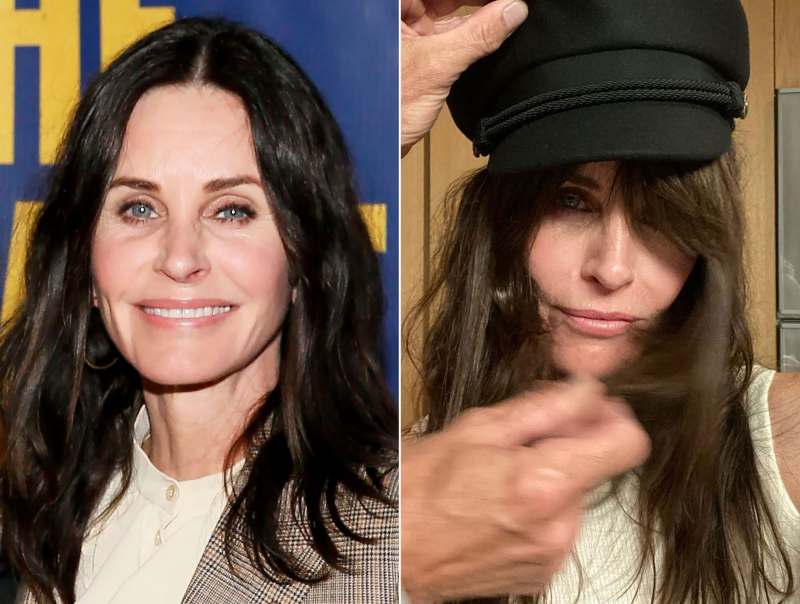 Courteney Cox Gets 'Jennifer Aniston-Approved' Bangs and They're Seriously Sexy