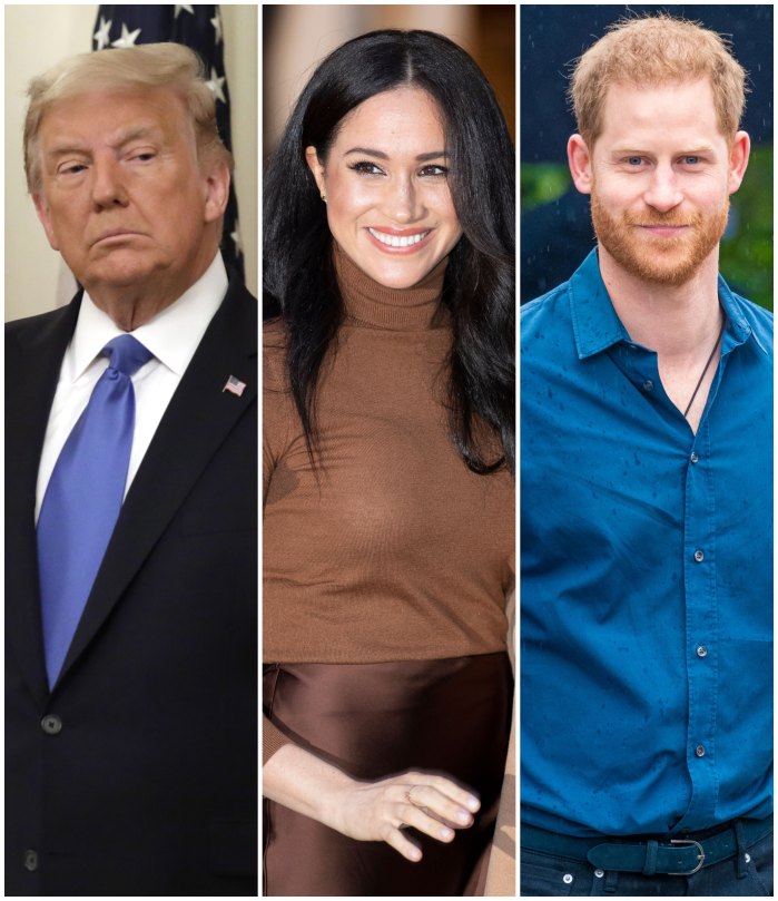 Donald Trump Reacts To Meghan Markle Prince Harry Election Remarks
