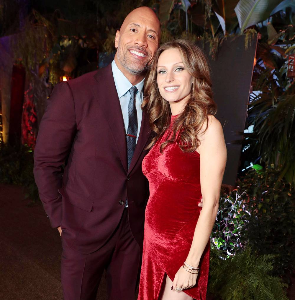 Dwayne Johnson and Lauren Hashian at Jumanji Welcome To The Jungle Premiere Dwayne ‘The Rock’ Johnson Says His Family Has Recovered From Their Coronavirus Battles