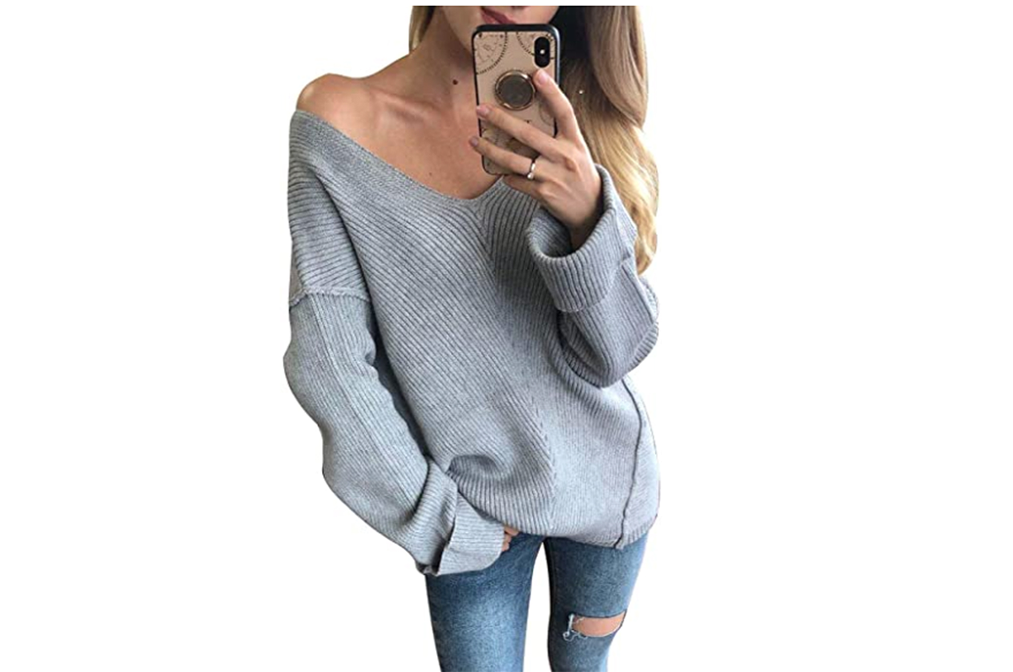 Glamaker Off-the-Shoulder Sweater Is Perfect for Mirror Selfies
