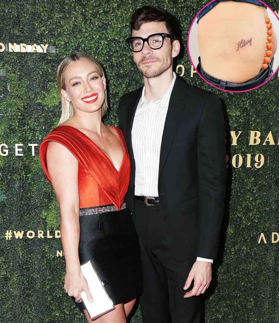 Hilary Duff Husband Matthew Koma Gets Her Name Tattooed on His Butt