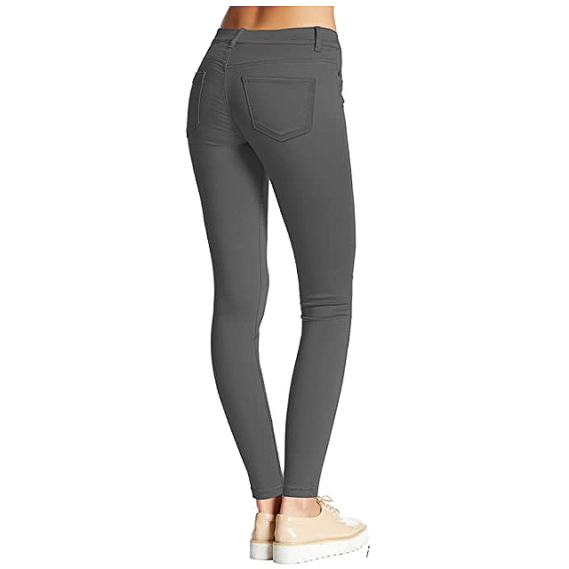 Hybrid & Company Women's Hyper Ultra Stretch Comfy Skinny Pants (Charcoal)