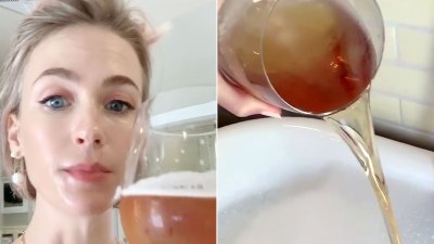 Why January Jones Pours Beer Into Her Bath
