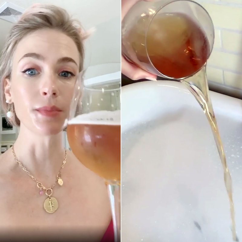 Why January Jones Pours Beer Into Her Bath