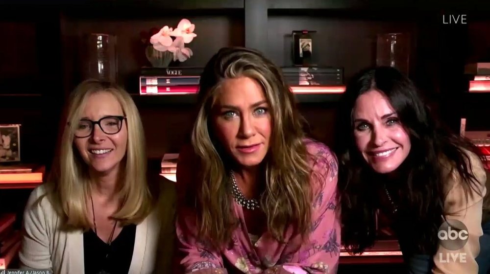 Jen Aniston Courteney Cox Lisa Kudrow Reunite at the Emmys 2020