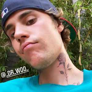 Justin Bieber Debuts a Romantic Neck Tattoo — and It's Huge!