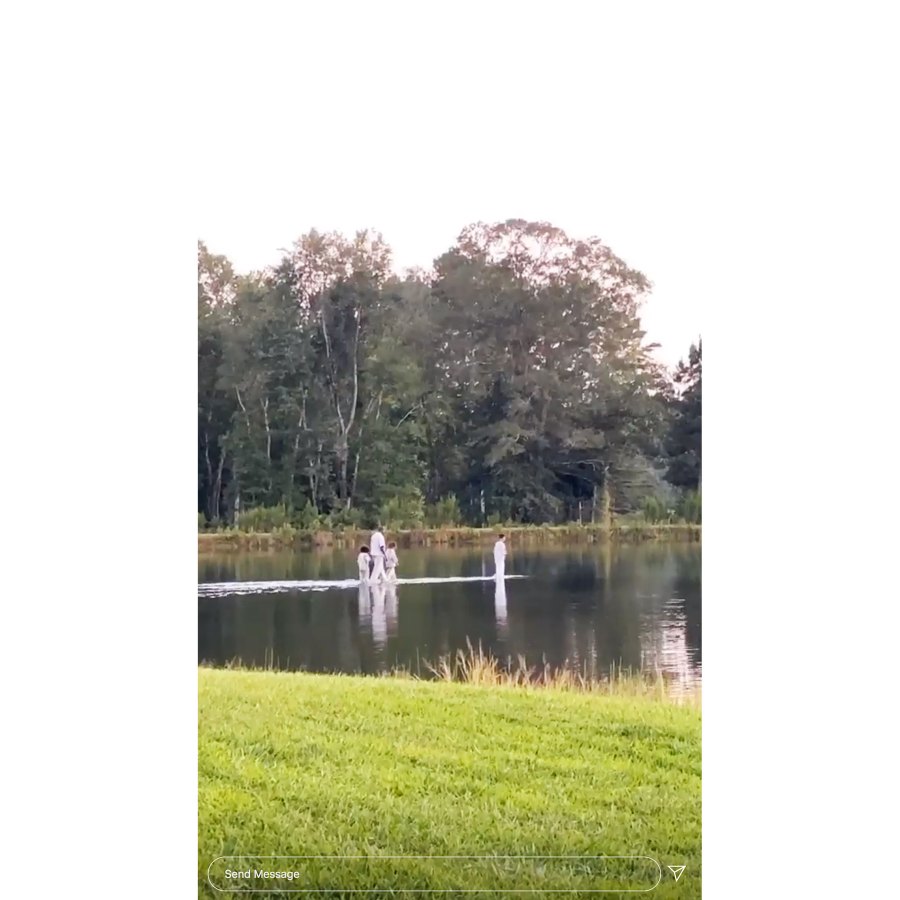 Kanye West Walks on Water With North and Saint During Sunday Service