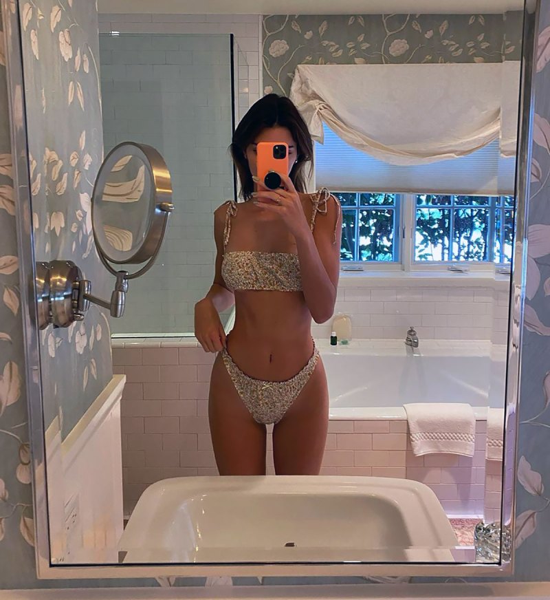 Kendall Jenner Dazzles in a Paisley Print Bikini