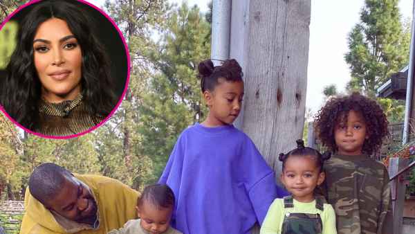 Kim Kardashian Shares Photo of 4 Kids With Husband Kanye West family