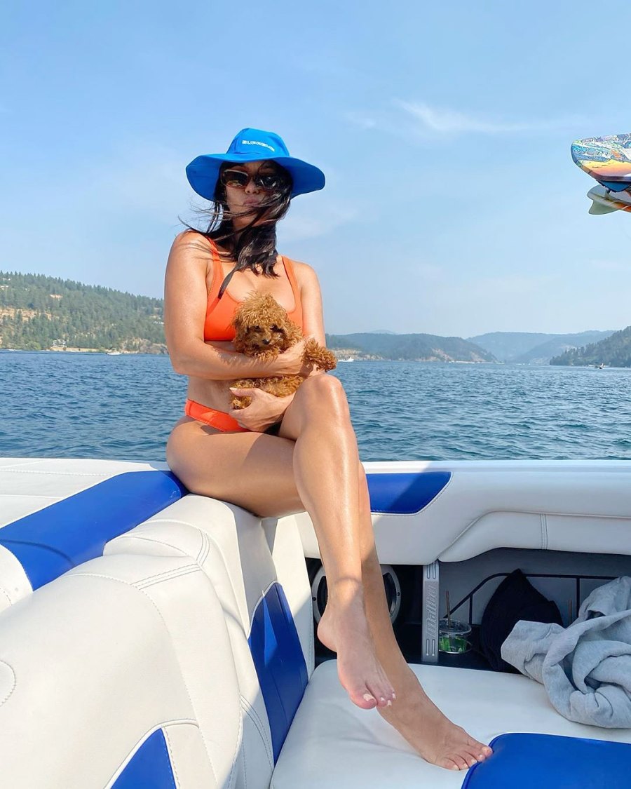Kourtney Kardashian and Scott Disick Enjoy Boating Trip With Son Reign