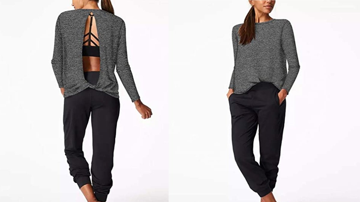 LASLULU Women's Open Back Yoga Top