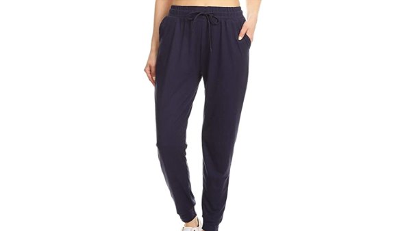 Leggings Depot Women's Printed Solid Activewear Jogger Track Cuff Sweatpants