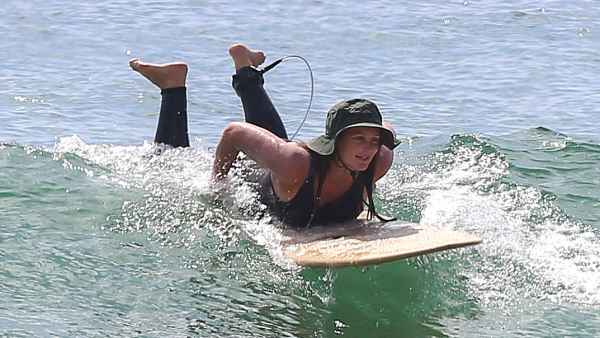Leighton Meester Surfs With Husband Adam Brody After Giving Birth to 2nd Child