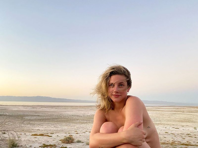 Lili Reinhart Poses Nude in the Desert