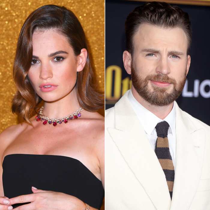 Lily James Refuses to Reveal Whether She’s Dating Chris Evans Amid Rumors