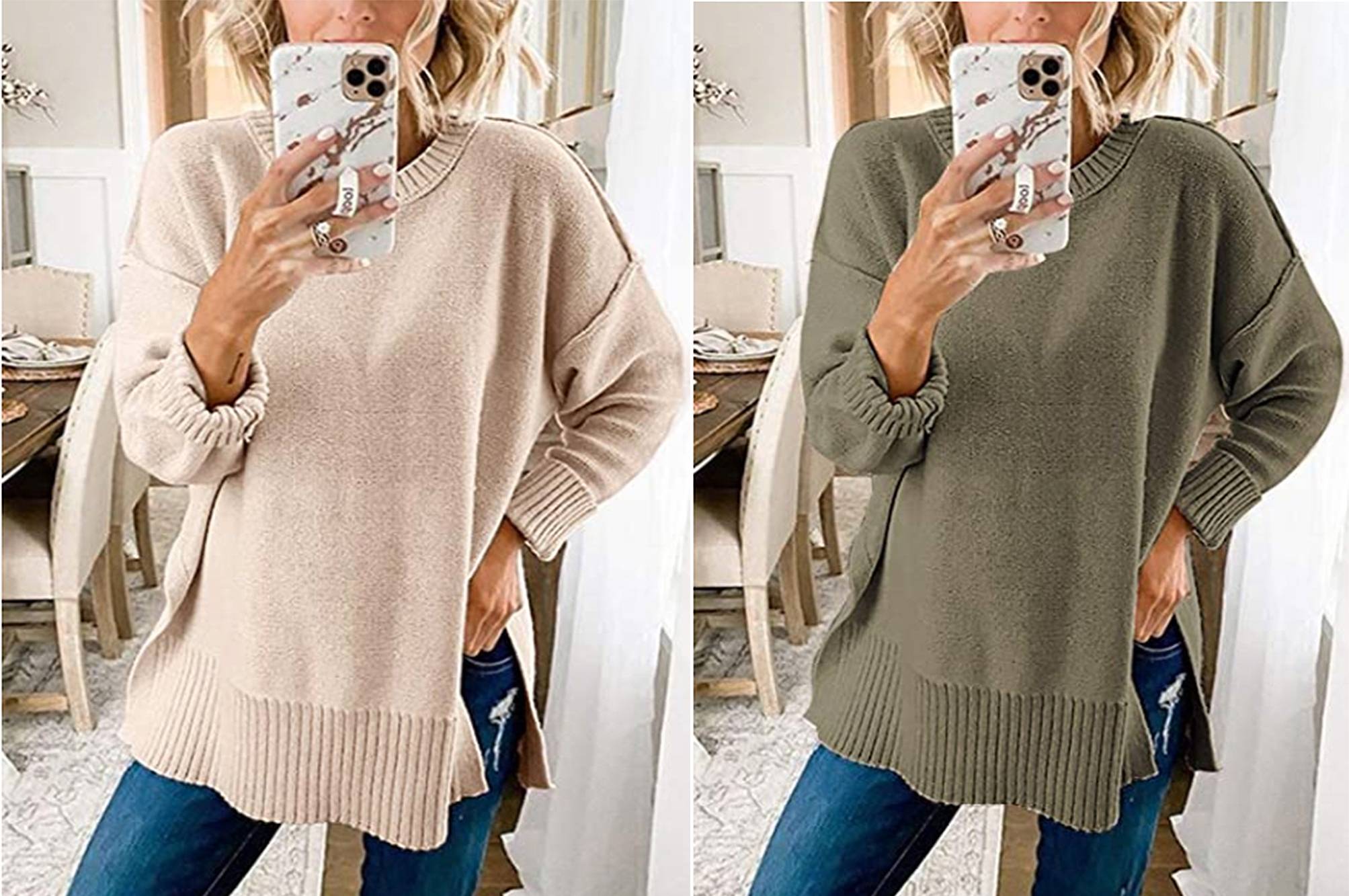 MEROKEETY Oversized Sweater Is Perfect for Pairing With Leggings