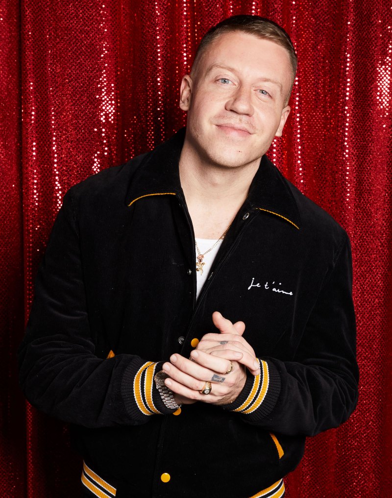 OMG! Macklemore Looks Unrecognizable With a Mustache and Curly Hair