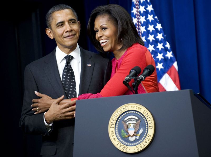 Michelle Obama Jokes She Has Wanted to Push Barack Out of the Window