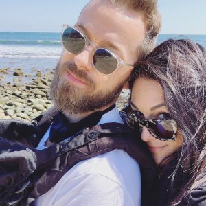 Nikki Bella and Artem Chigvintsev Take Matteo to Beach