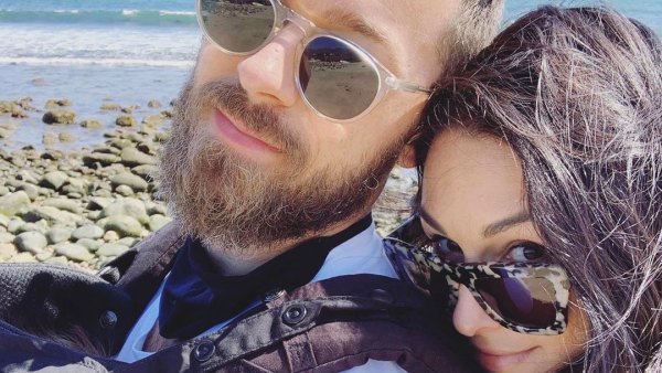Nikki Bella and Artem Chigvintsev Take Matteo to Beach