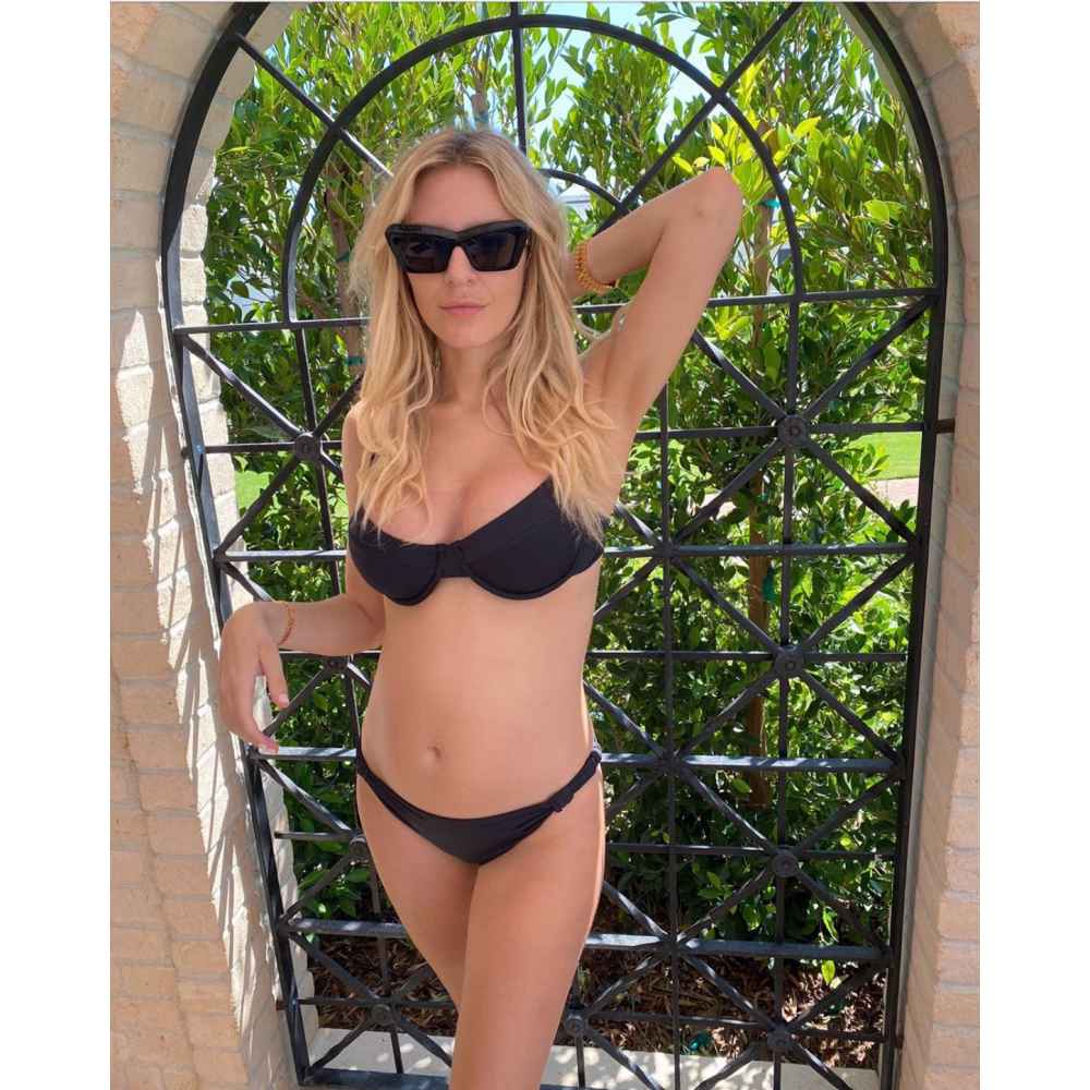 Pregnant Morgan Stewart Reveals Her Baby Bump in a Bikini