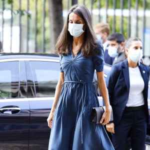 Queen Letizia Blue Dress