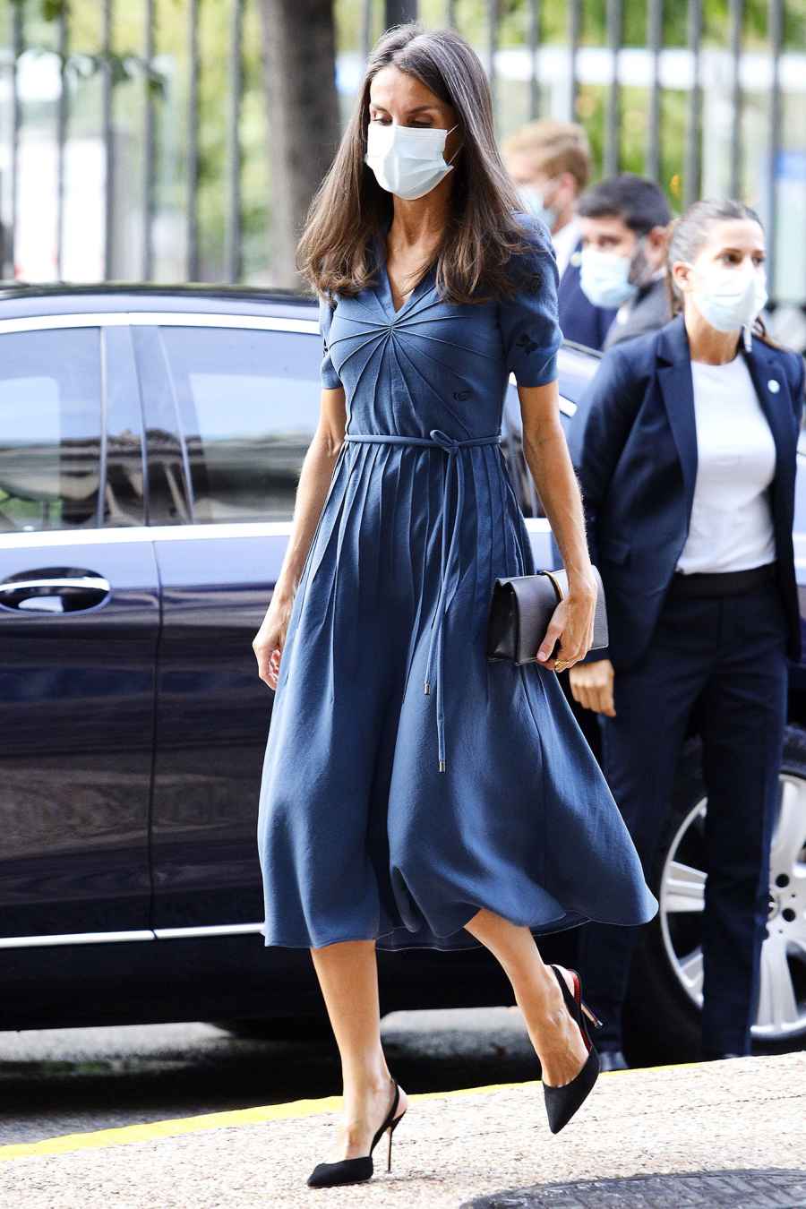 Queen Letizia Blue Dress