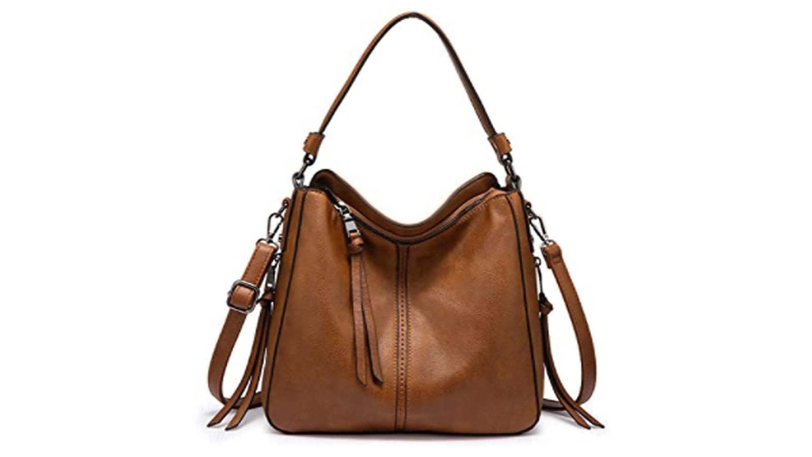 Realer Faux Leather Bucket Hobo Handbags for Women