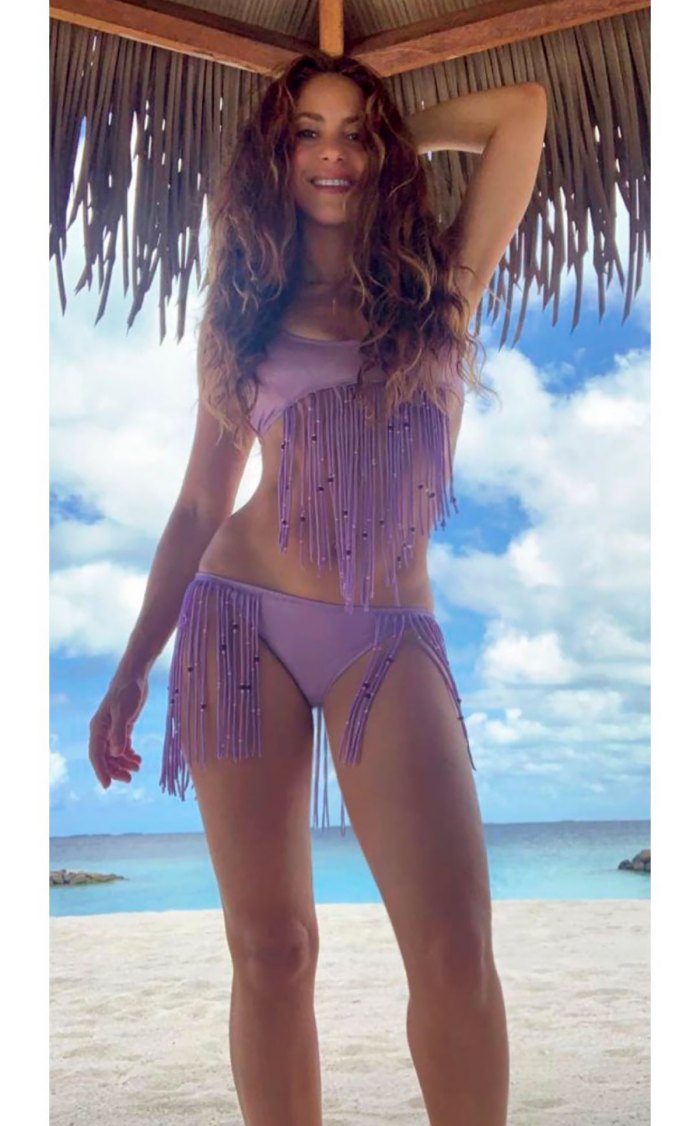 Shakira, 43, Shows Off Her Backside in a Chic Bikini She Designed Herself