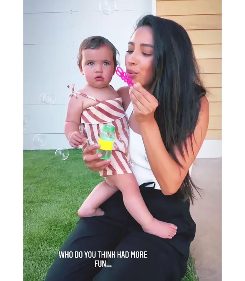 Blowing Bubbles! See Shay Mitchell’s Sweetest Moments With Daughter Atlas