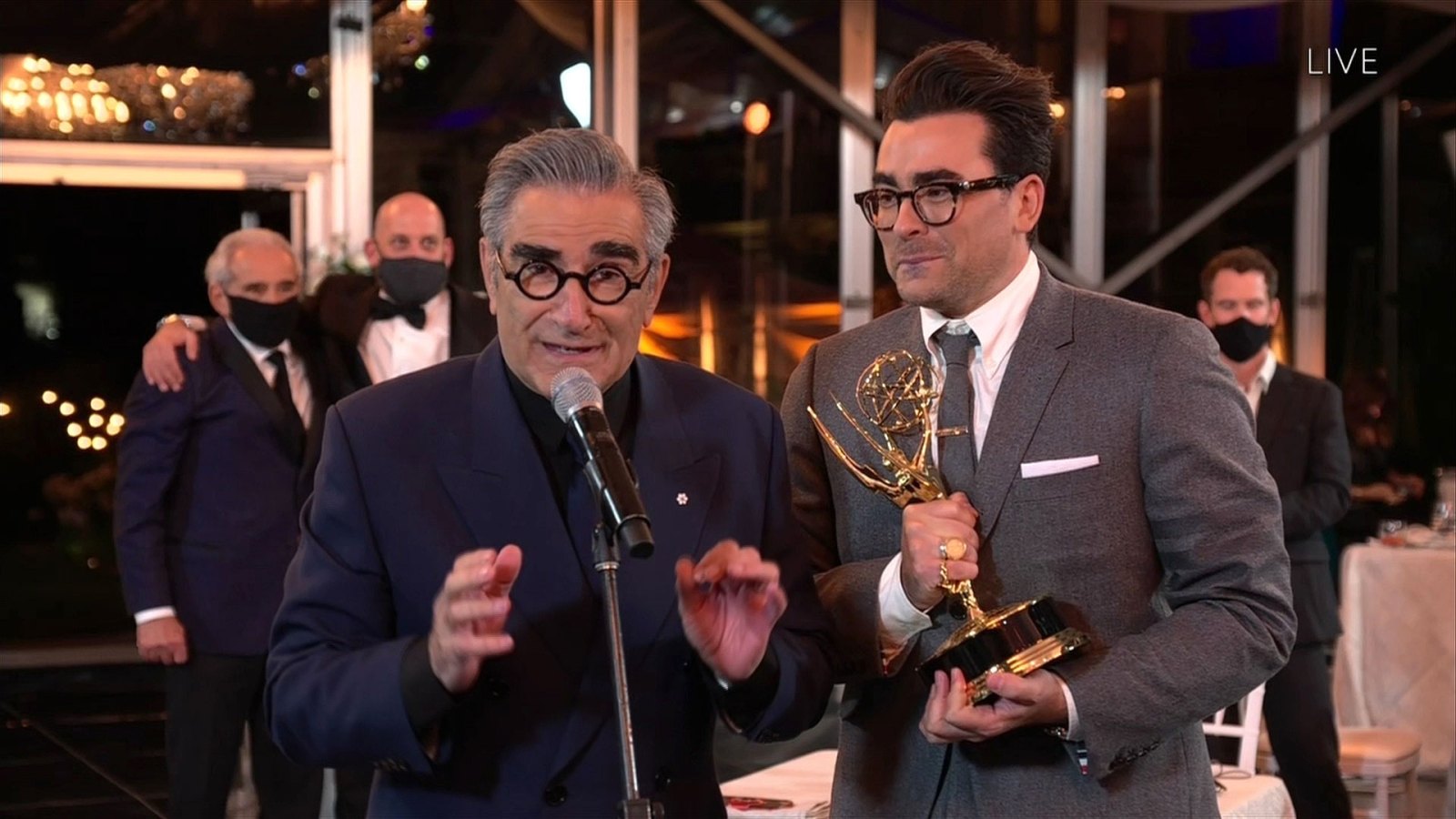 Stars Celebrate Schitts Creeks Emmys 2020 Wins 2020 Emmys